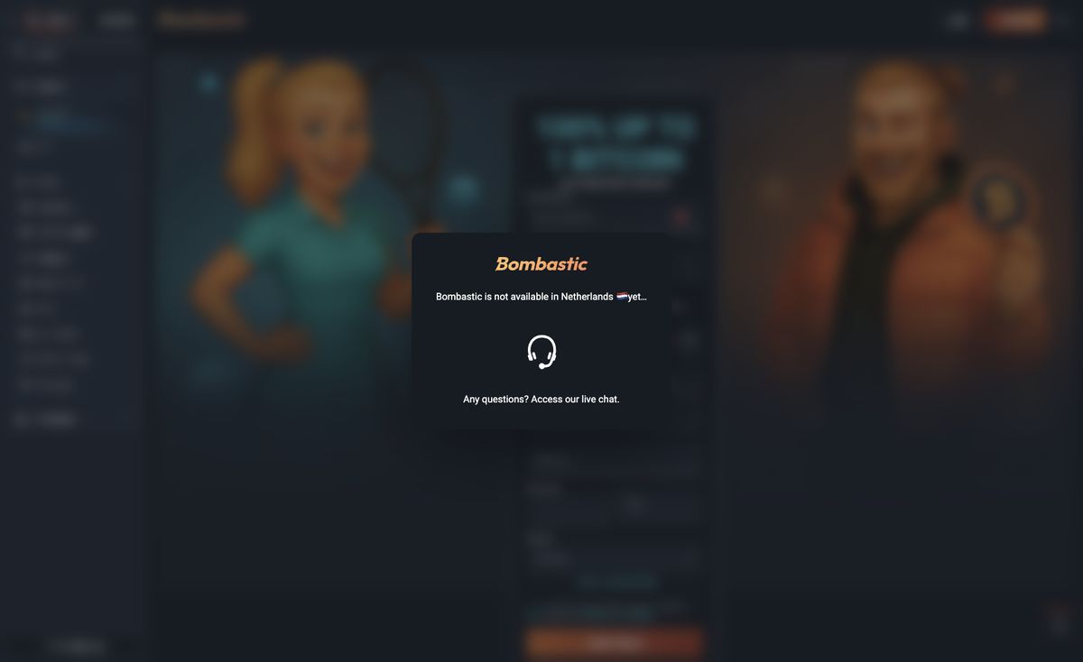 Page d'accueil du site officiel de Bombastic, capture relevée le 14 octobre 2026