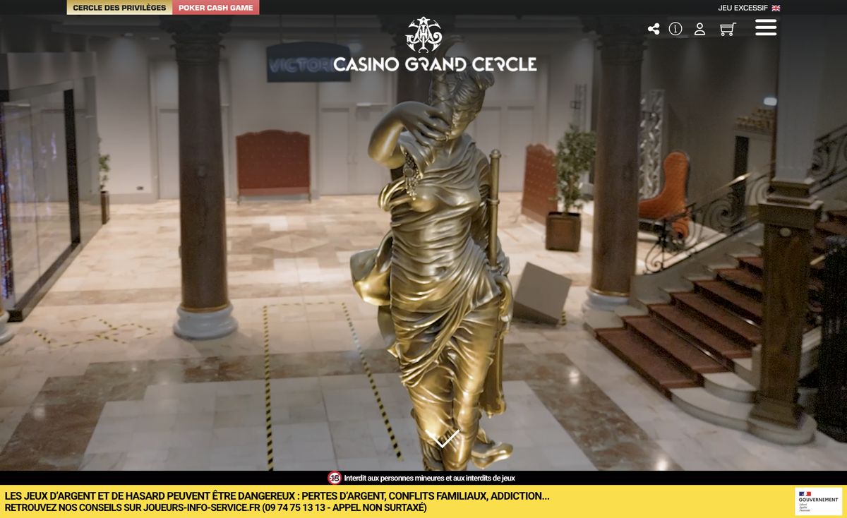Page d'accueil du site officiel de Casino Grand-Cercle d'Aix-les-Bains, capture relevée le 14 octobre 2026