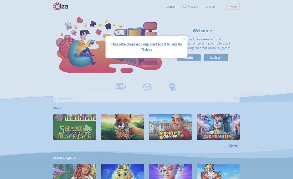 Page d'accueil du site officiel de Elza, capture relevée le 14 octobre 2026