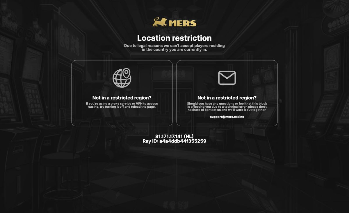 Page d'accueil du site officiel de Mers, capture relevée le 14 octobre 2026