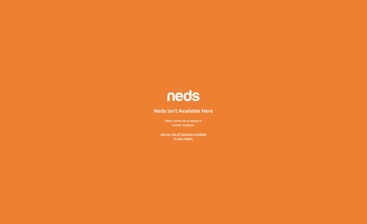 Page d'accueil du site officiel de Neds, capture relevée le 14 octobre 2026