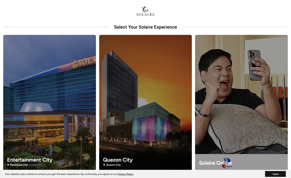 Page d'accueil du site officiel de Solaire, capture relevée le 14 octobre 2026